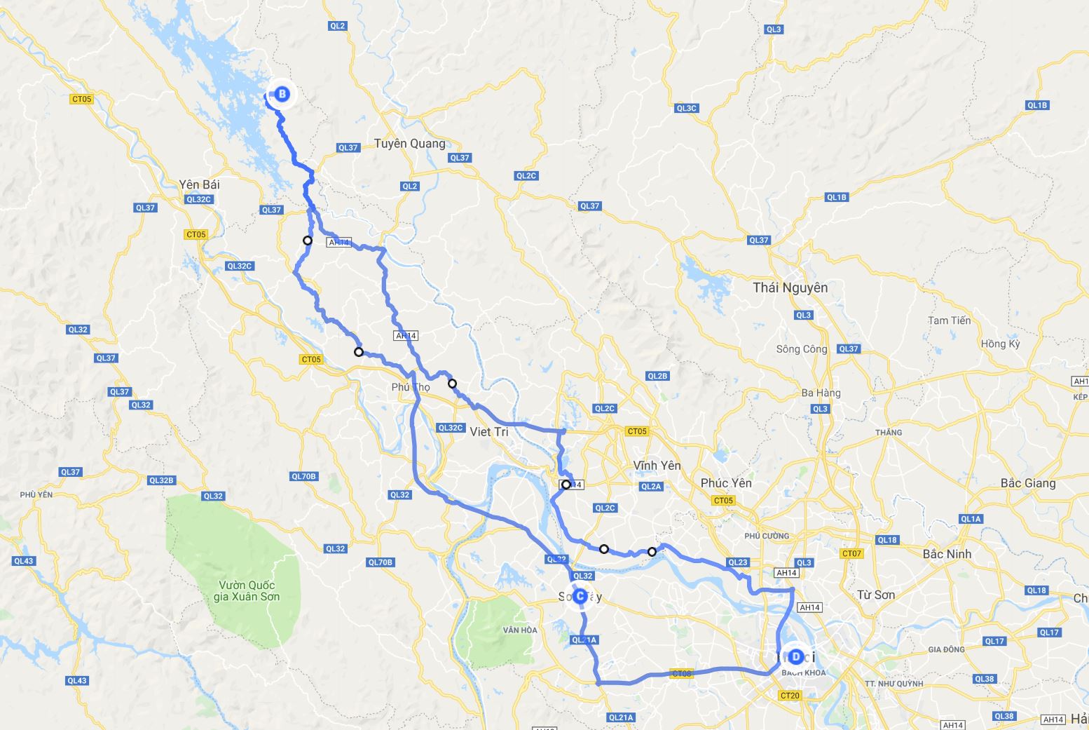 Hanoi-Thacba-map