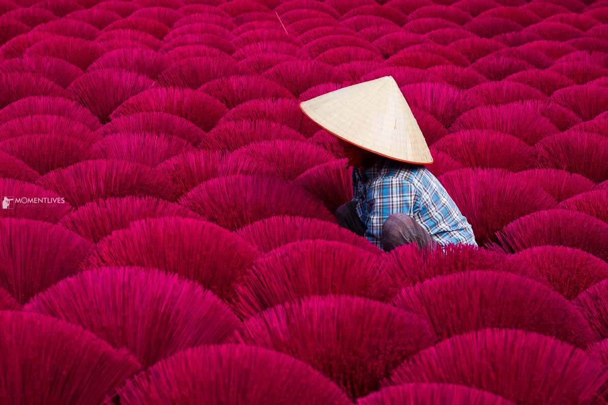 Incense village photography, Hanoi, Vietnam