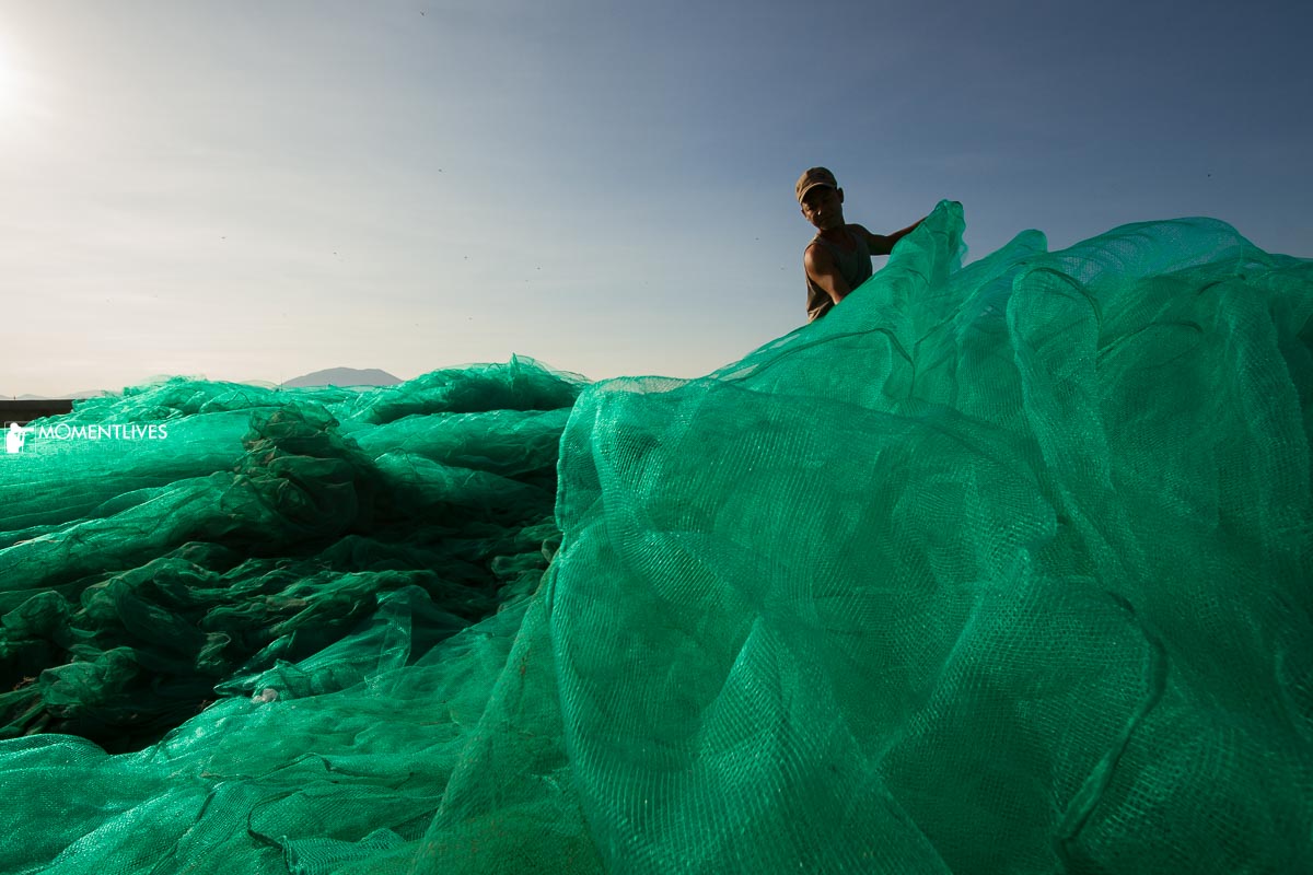 A kind of famous photo about Nha Trang fishing life