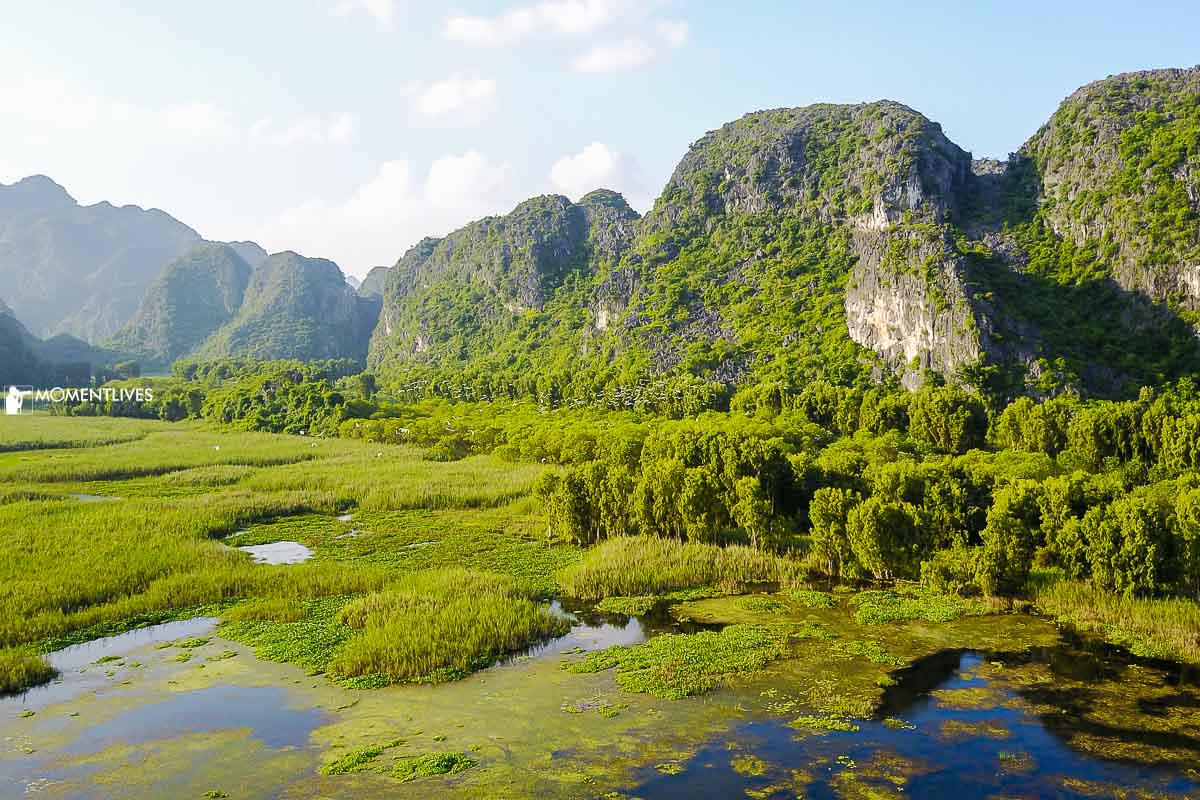 The karst landscape of Ninh Binh, Vietnam