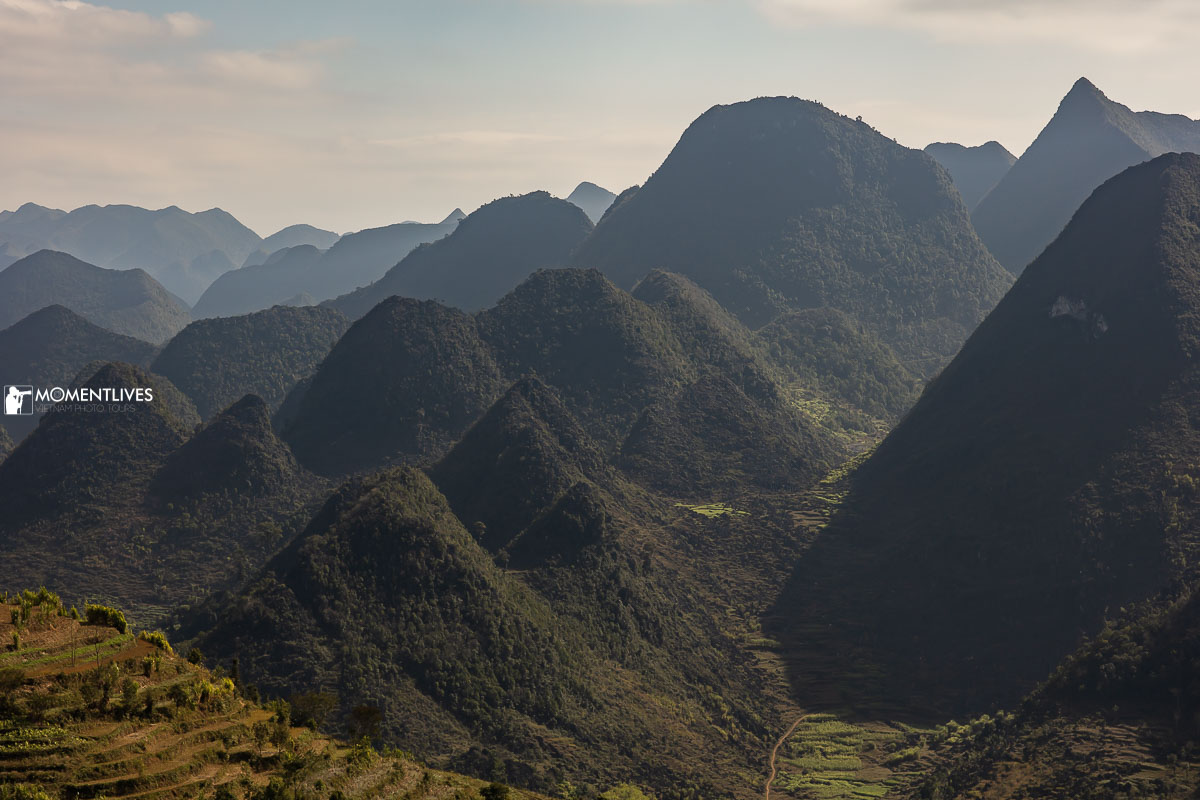 The mountain scenery of Ha Giang, Vietnam